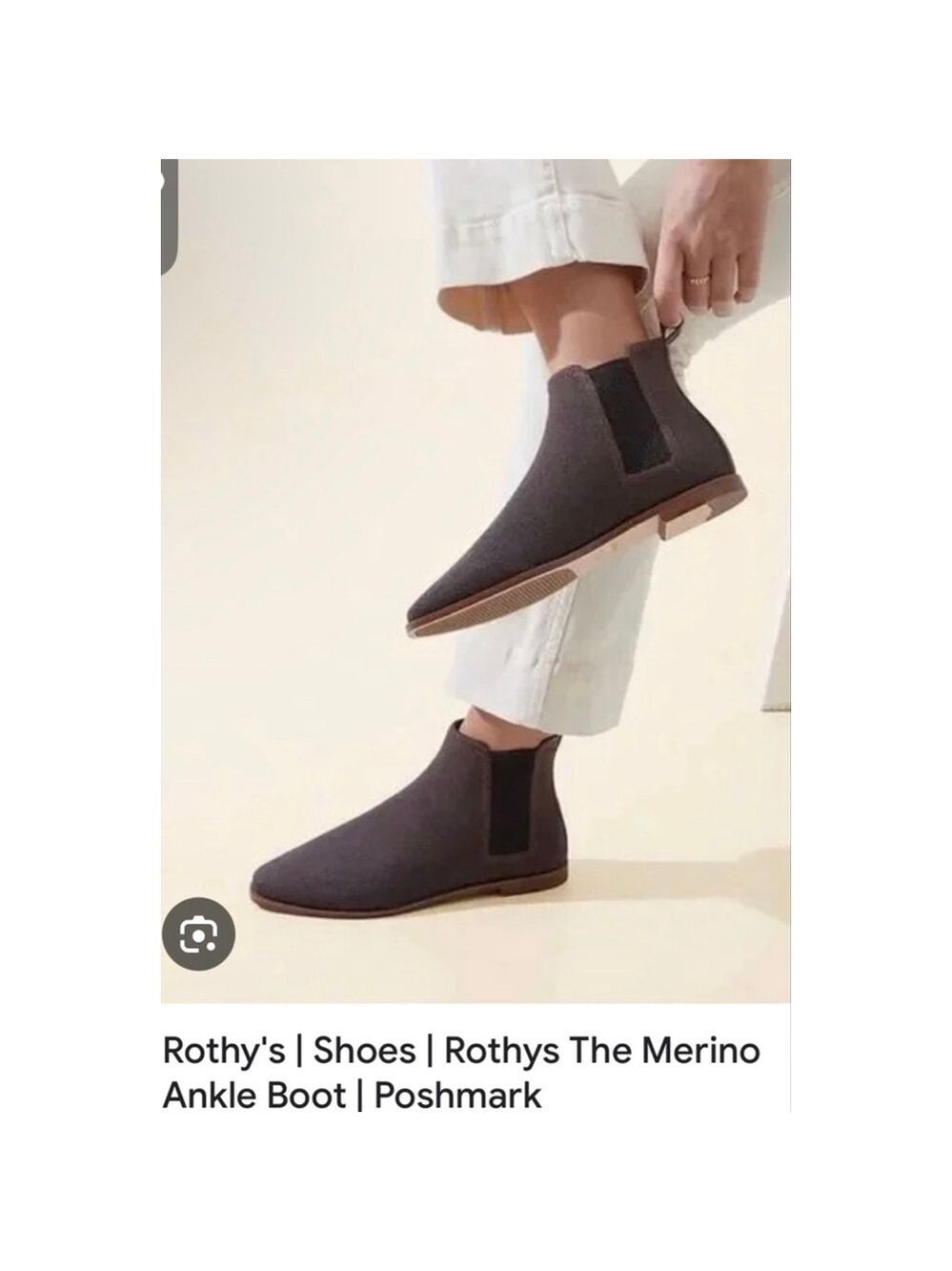 New Women's Rothy's Brown Merino Ankle Boot Size 9